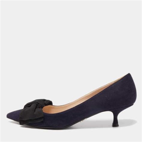 prada suede pointed-toe bow pump nordstrom|Prada Runway Pointed Toe Pump (Women) .